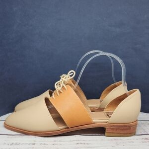 Fortress of Inca | EUC Carmen Oxford Shoes Cream Scotch Leather Size 8